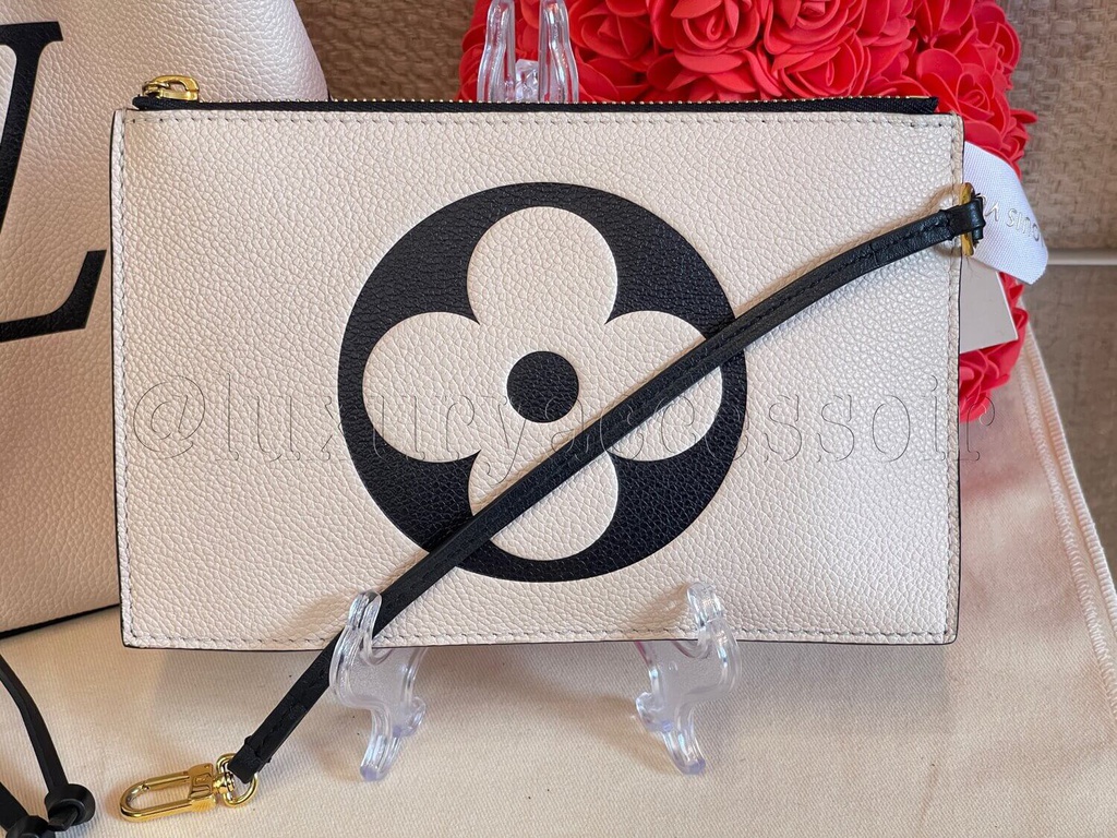 100 Original Louis Vuitton NeoNoe MM Limited Edition Empreinte cream